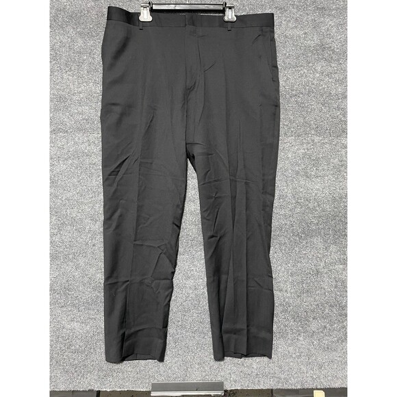 Kenneth Cole Reaction Men's Wool Separate Dress Pants, Black, Size 40 - Picture 1 of 11